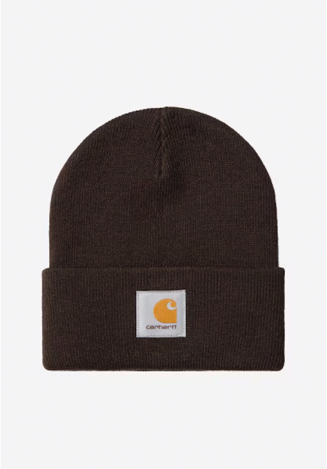 Short Watch Hat tobacco Vorderansicht