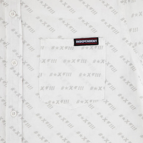 Exclamation Party Top white Closeup1