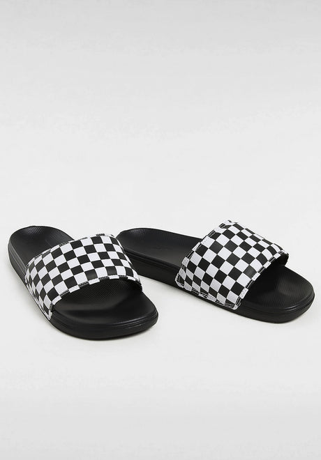 MTE La Costa Slide-On checkerboard-truewhite-black Rueckenansicht