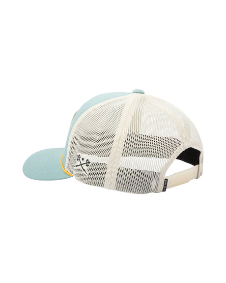 Arnold 6-Panel Snapback blue-white Rueckenansicht