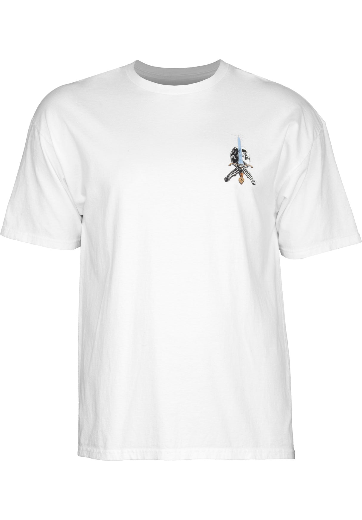 Skull & Sword white Rueckenansicht