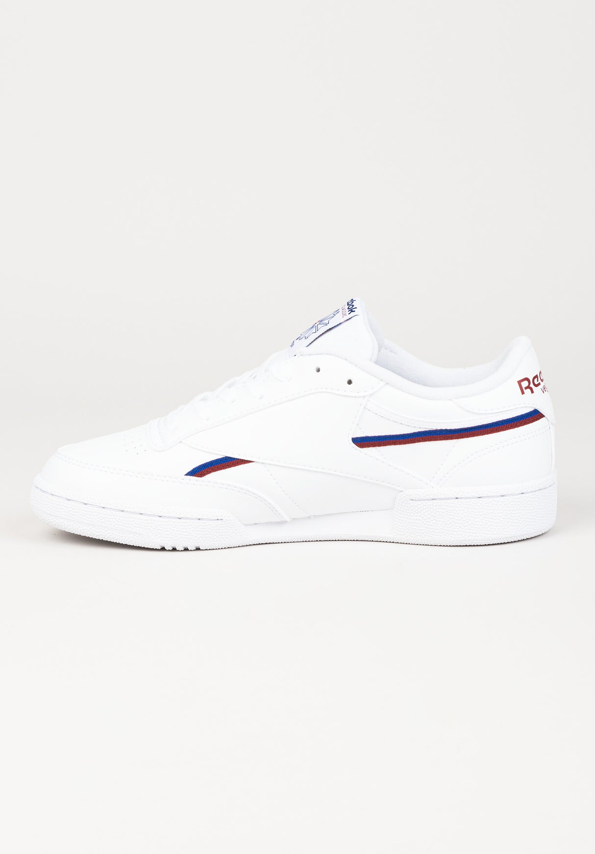 Club C 85 vegan white-classiccobalt-burgundy Oberansicht