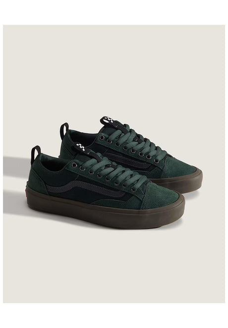 Skate Old Skool 36 + green-gum Rueckenansicht