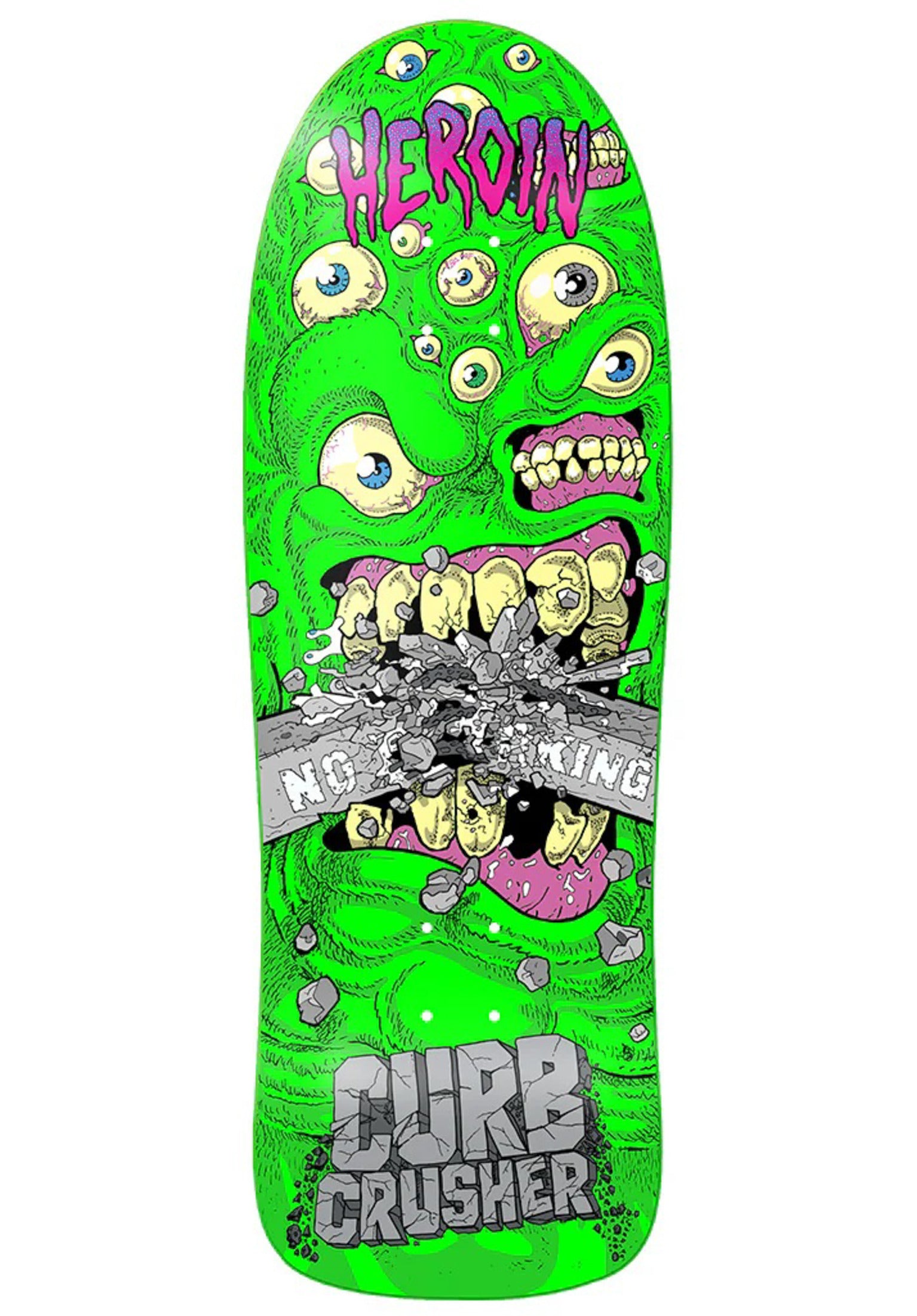 Curb Crusher Chomp Heroin Deck in green – TITUS