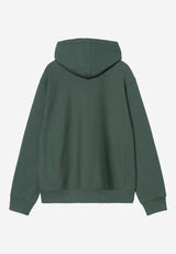 Hooded American Script kalegreen Rueckenansicht