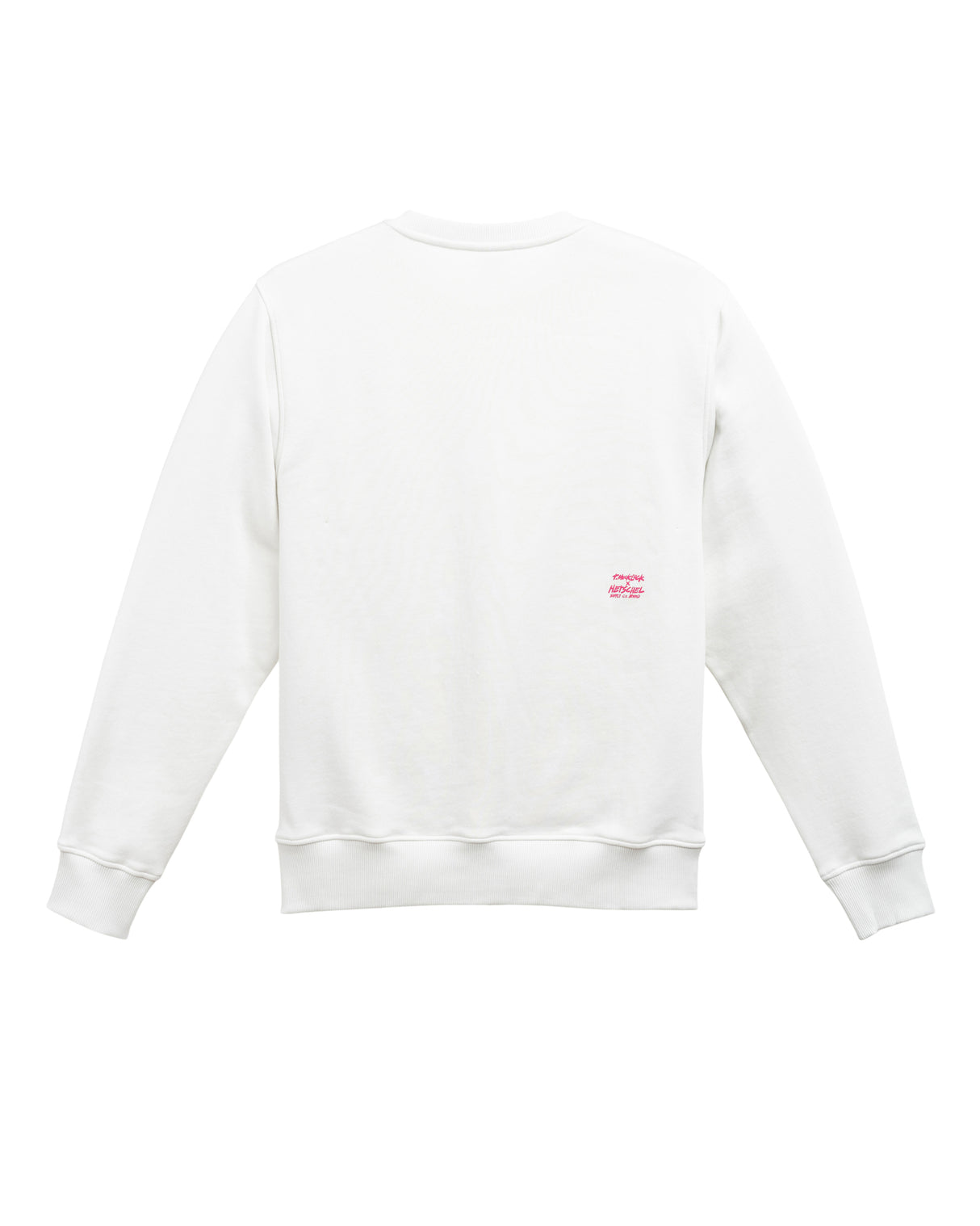 Thomas Campbell Logo Crew blanc-de-blanc Rueckenansicht