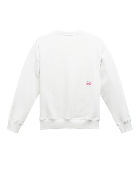 Thomas Campbell Logo Crew blanc-de-blanc Rueckenansicht