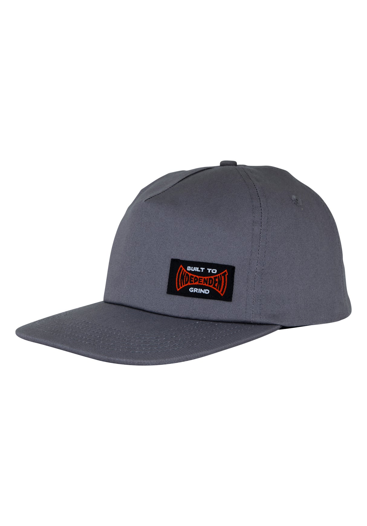 Built To Grind 5-Panel Snapback Unstructured charcoal Vorderansicht