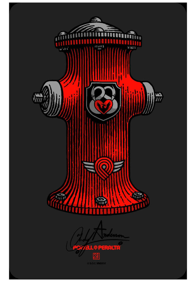 Andy Anderson Hydrant Sticker clear Vorderansicht
