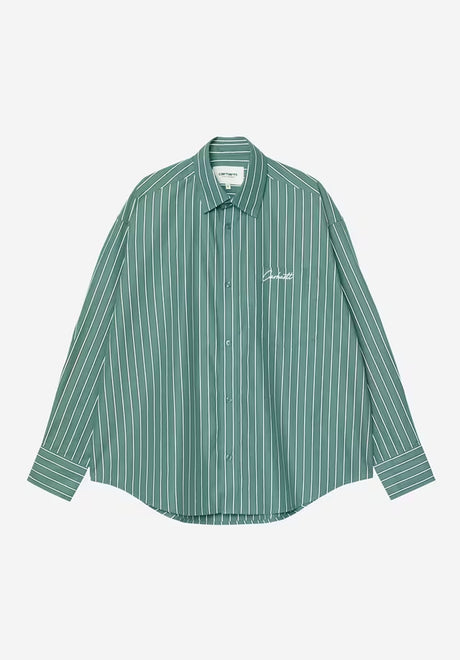 W' L/S Grimsby Shirt grimsbystripe-saguaro Vorderansicht