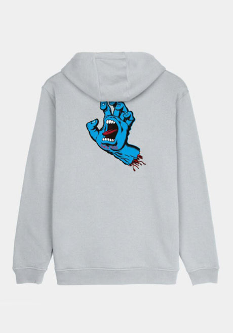 Santa-Cruz Screaming Hand Chest Sweat à capuche mist – Vue de face