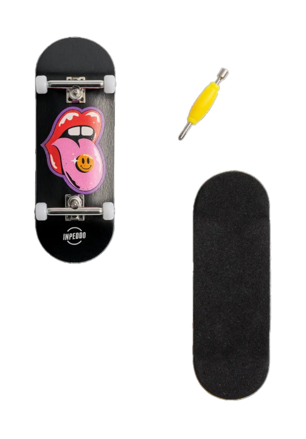 Happy Mouth Wooden 5-Ply Fingerboard multicolored Rueckenansicht