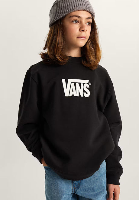 Stretch Logo Crew black-white Vorderansicht