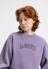 W Classic Typo darklilacfaded Rueckenansicht