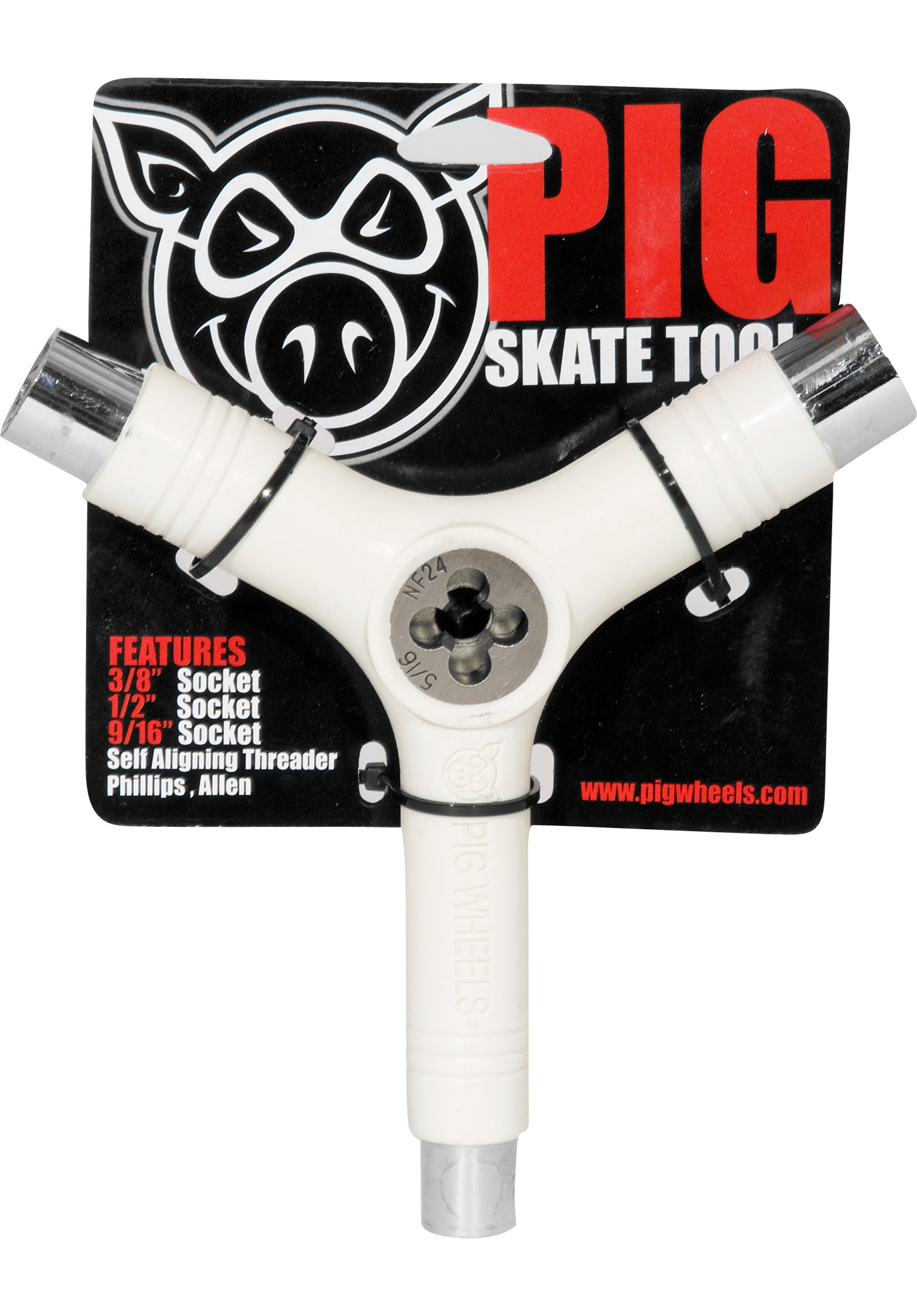 Pig ☆ Tool with Thread Cutter Pig Skatetool in white – TITUS