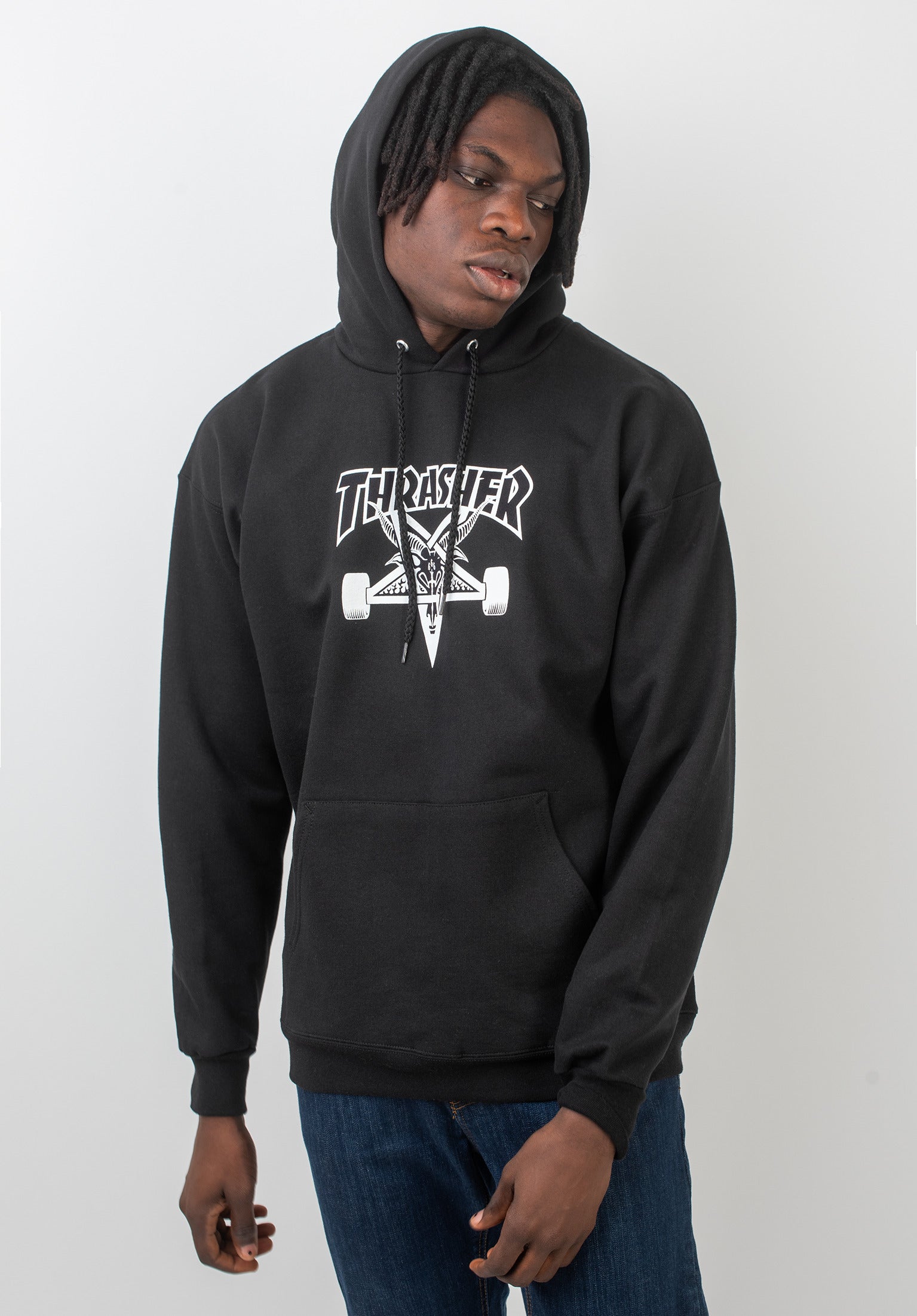 Thrasher SK8Goat hoodie　人気♪ 新品 値下げ SKATEGOAT HOODIE - GREY/BLACK – Thrasher Magazine