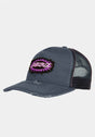 Acid Oval Dot Front Meshback slate Vorderansicht