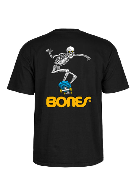 Powell-Peralta Skateboard Skeleton II T-shirt black – Vooraanzicht