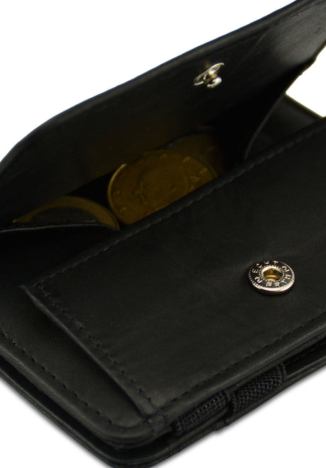 Magic Coin Wallet RFID black Rueckenansicht