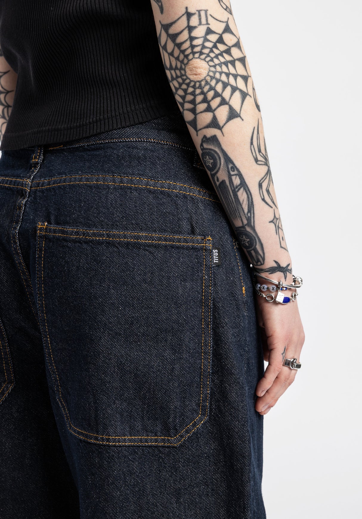 Alby-Baggy blue-rinsed Oberansicht