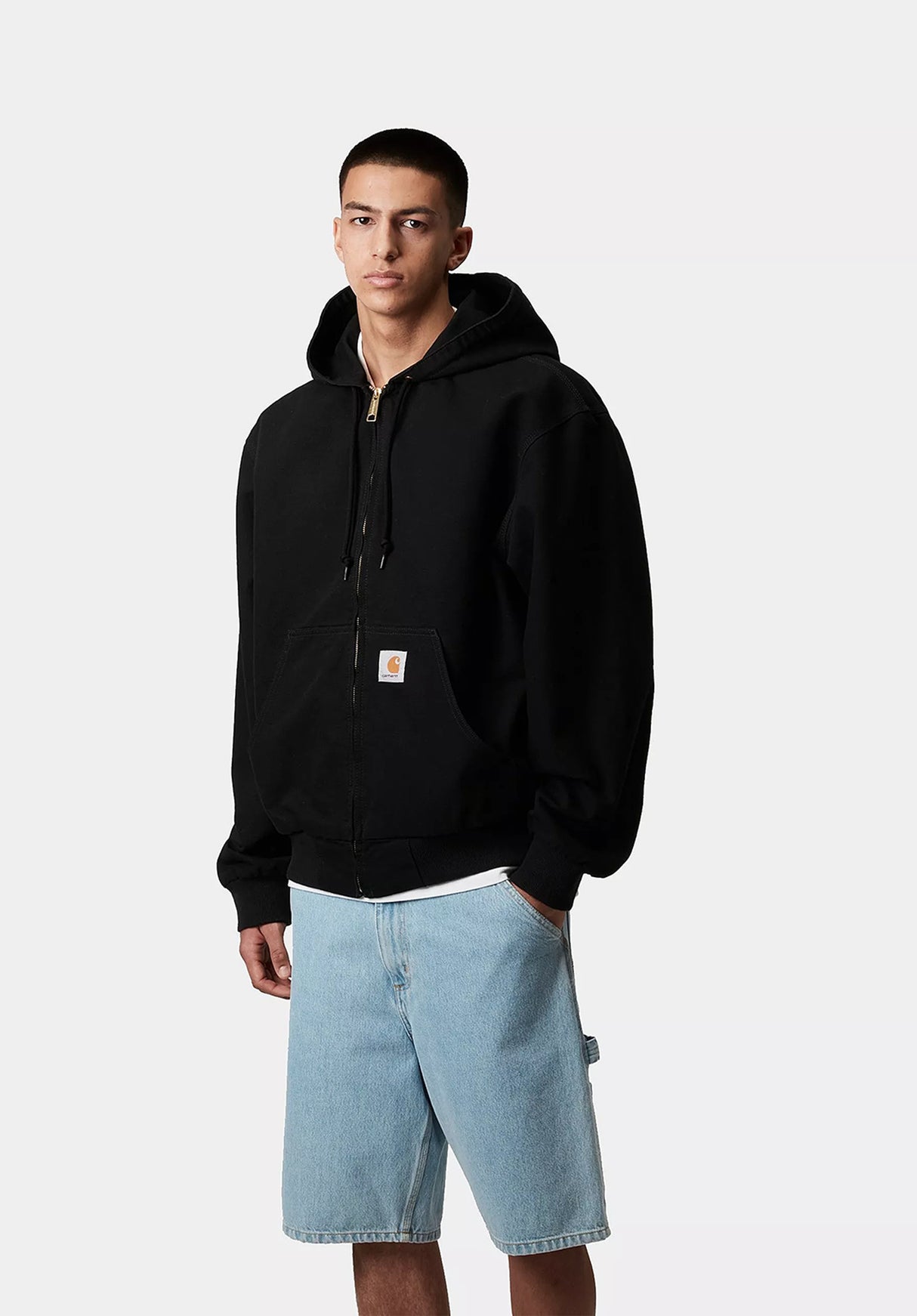 OG Active Jacket (Dearborn) blackrinsed Closeup1