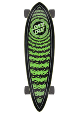 Flame Ringed Dot Pintail Cruiser black-green Rueckenansicht