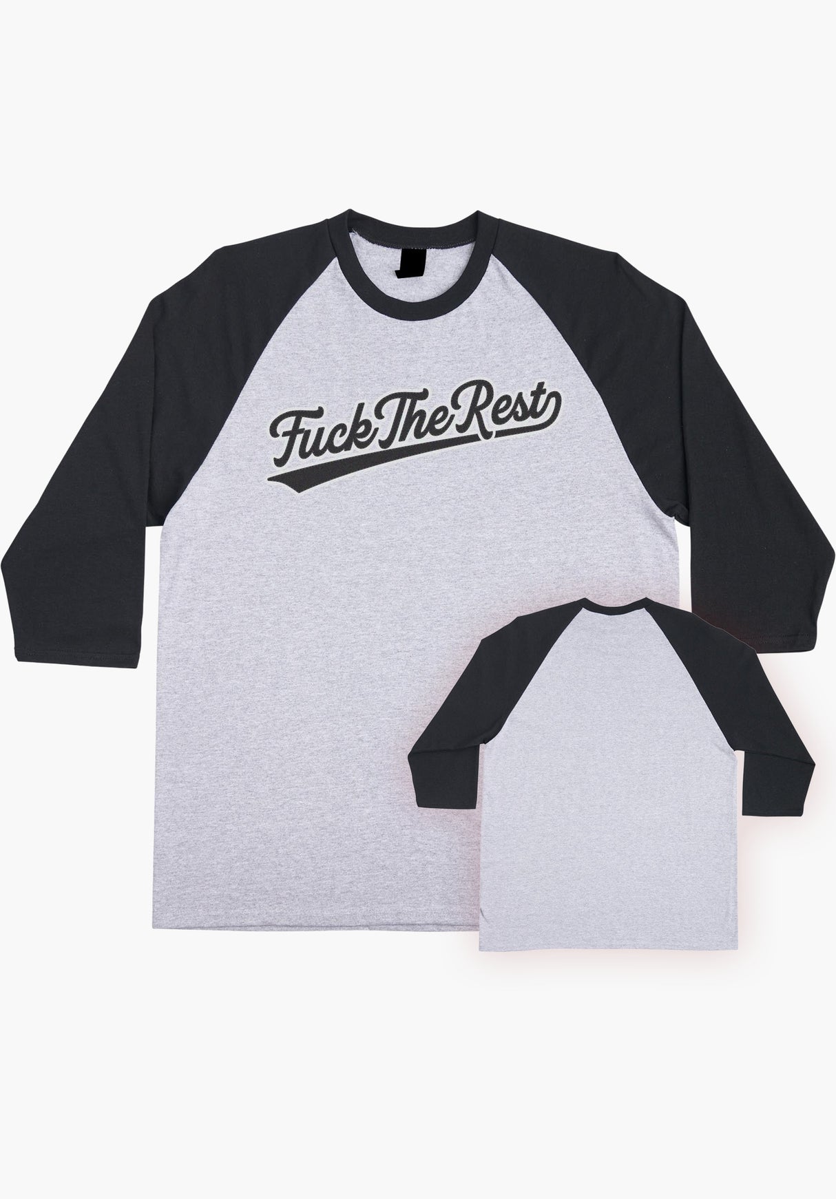 FTR Team 3/4 Sleeve Midweight sport grey-black Vorderansicht
