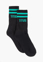 Socks 3 Pack black-lightteal Vorderansicht