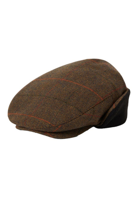 Hooligan Earflap Snap Cap bronze-black-red Vorderansicht