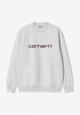 Carhartt Sweatshirt ashheather-cozypurple Vorderansicht