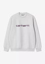 Carhartt Sweatshirt ashheather-cozypurple Vorderansicht