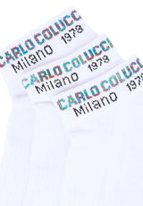 Sport Sneaker Socks 3 Pack white Rueckenansicht