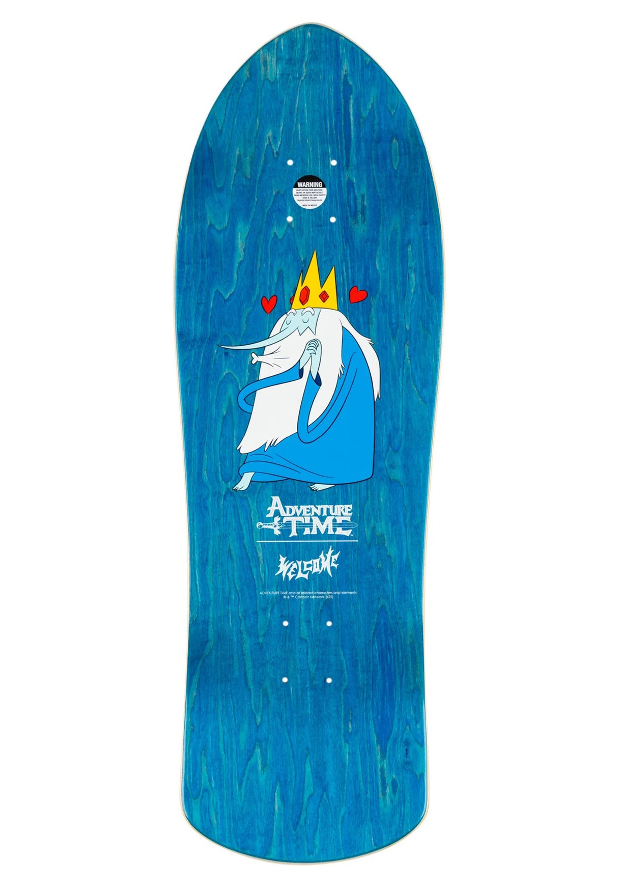 Ice King on Crossbone white-blue w/glitter Rueckenansicht