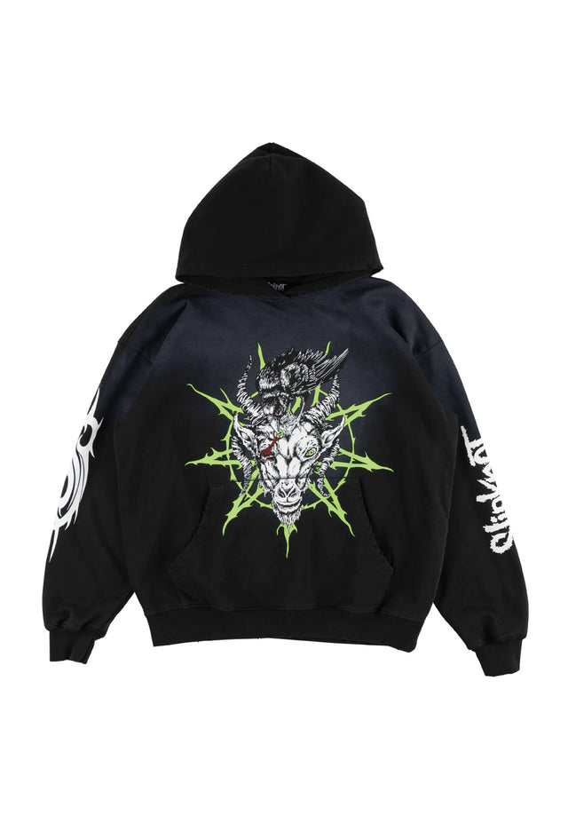 x Slipknot Ravenous Distressed Sun Fade black-fade Vorderansicht