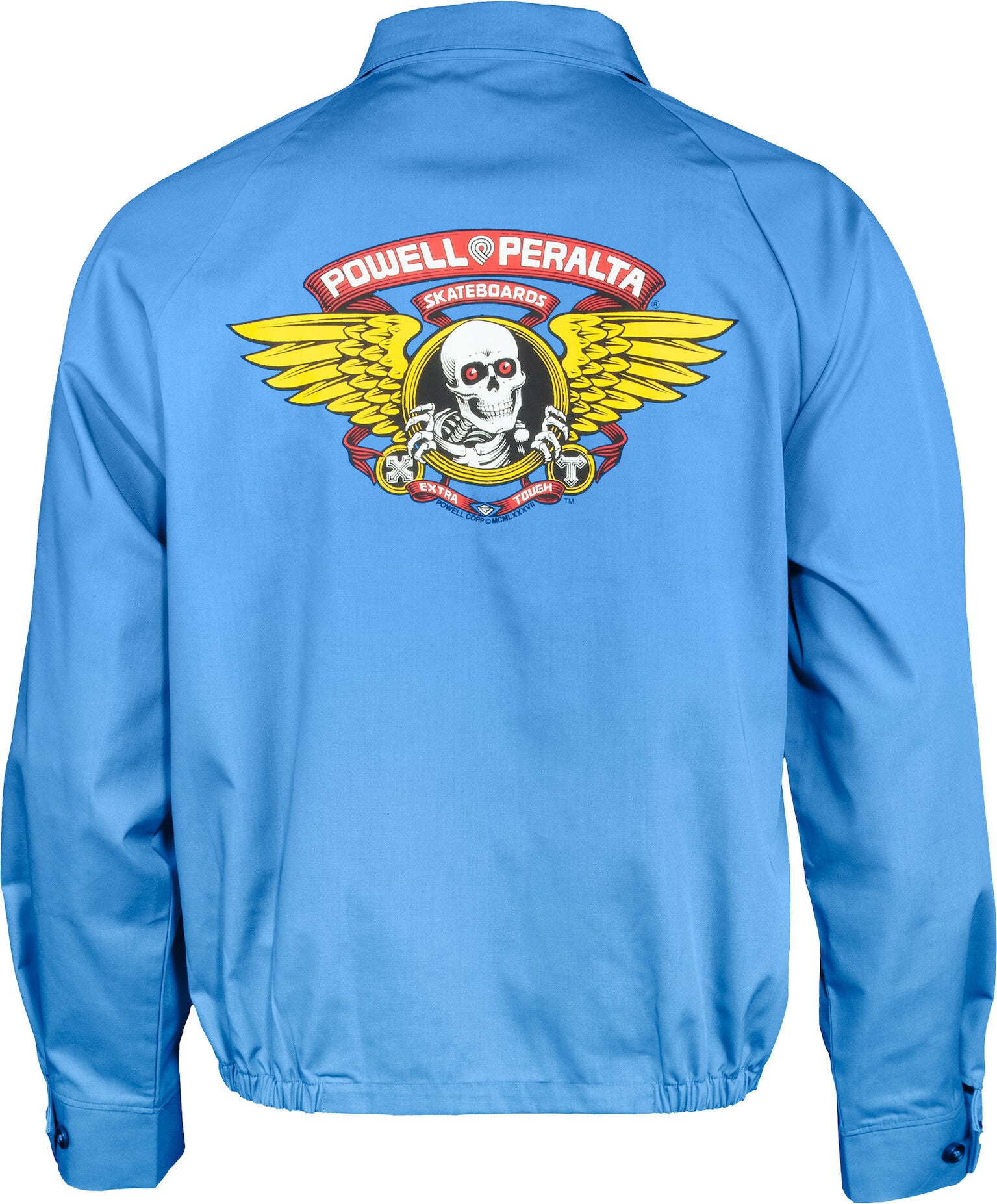 Winged Ripper Powell-Peralta Light Jacket in postal blue for men
