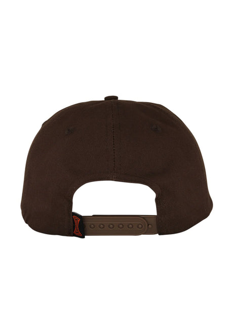 Independent Built To Grind 5-Panel Snapback Unstructured Cappellino chocolate – Vista posteriore