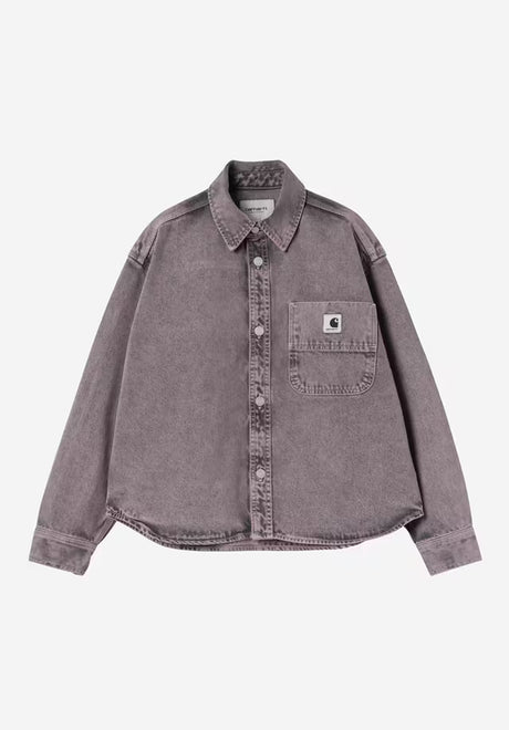 W' Georgia Shirt Jacket black-hortensiagarmentdyed Vorderansicht