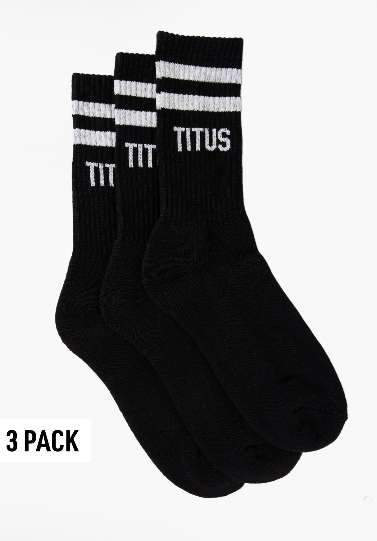 Socks 3 Pack black-offwhite Vorderansicht