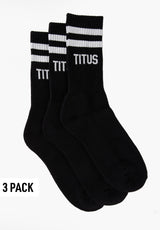 Socks 3 Pack black-offwhite Vorderansicht
