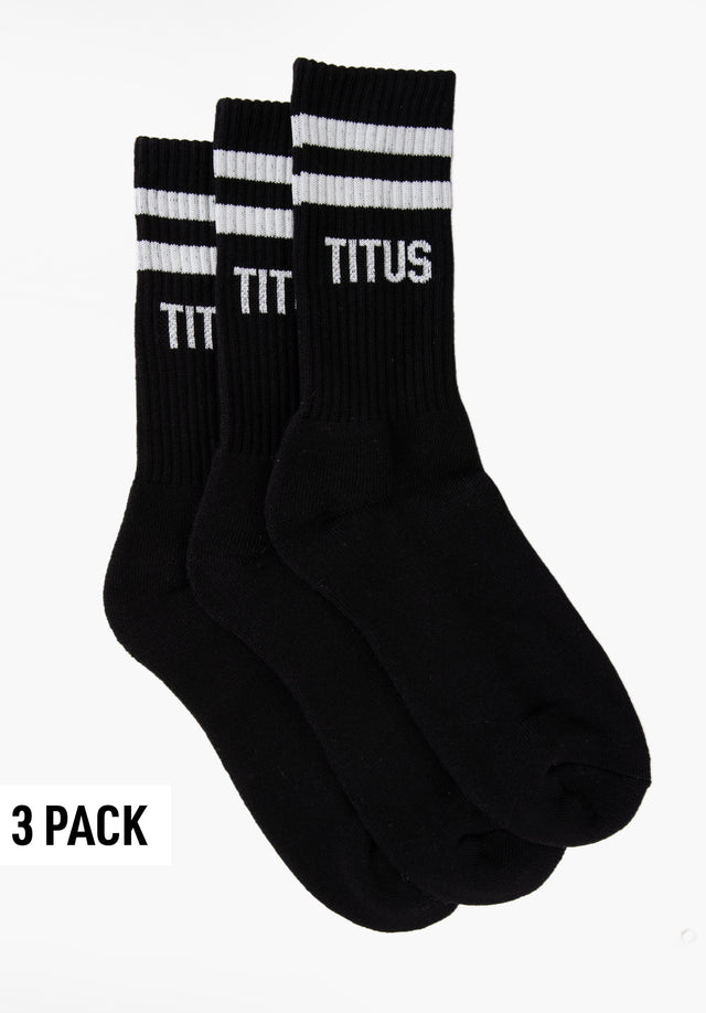 Socks 3 Pack black-offwhite Vorderansicht