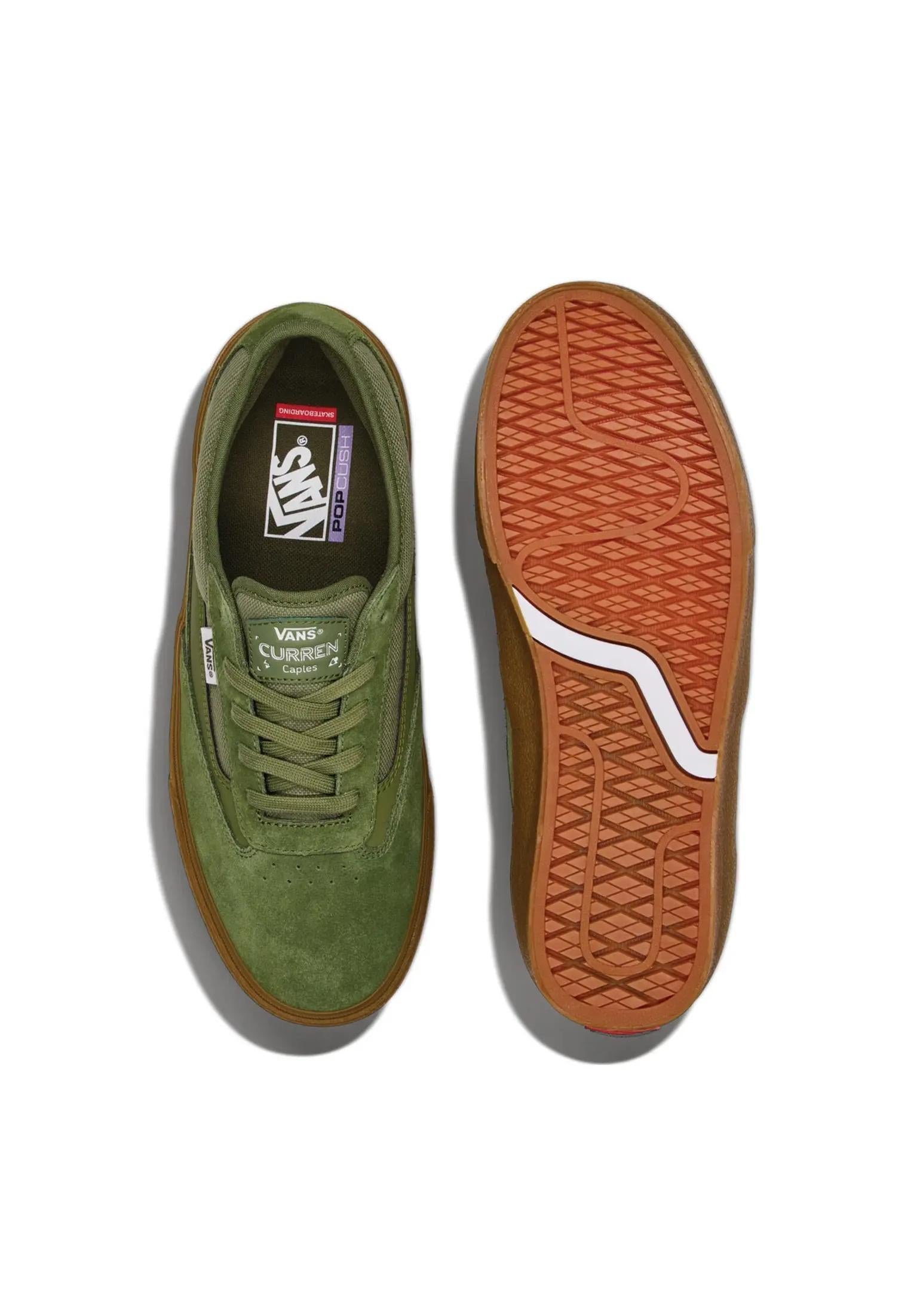 Skate Curren Caples Vans Zapatillas para chicos en crepegreen-gum