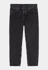 Newel Pant (Cropped) blackstonewashed2 Vorderansicht
