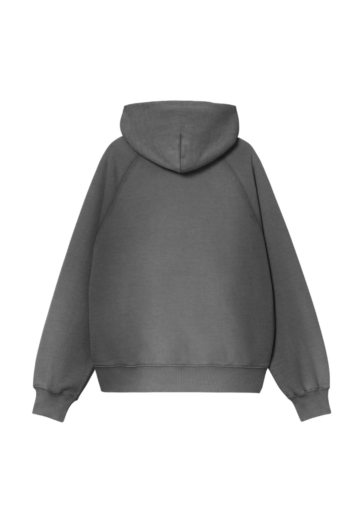 W Hooded Hudson Sweat blackchalkwash Rueckenansicht