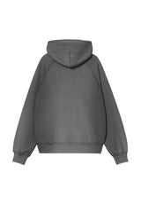 W Hooded Hudson Sweat blackchalkwash Rueckenansicht