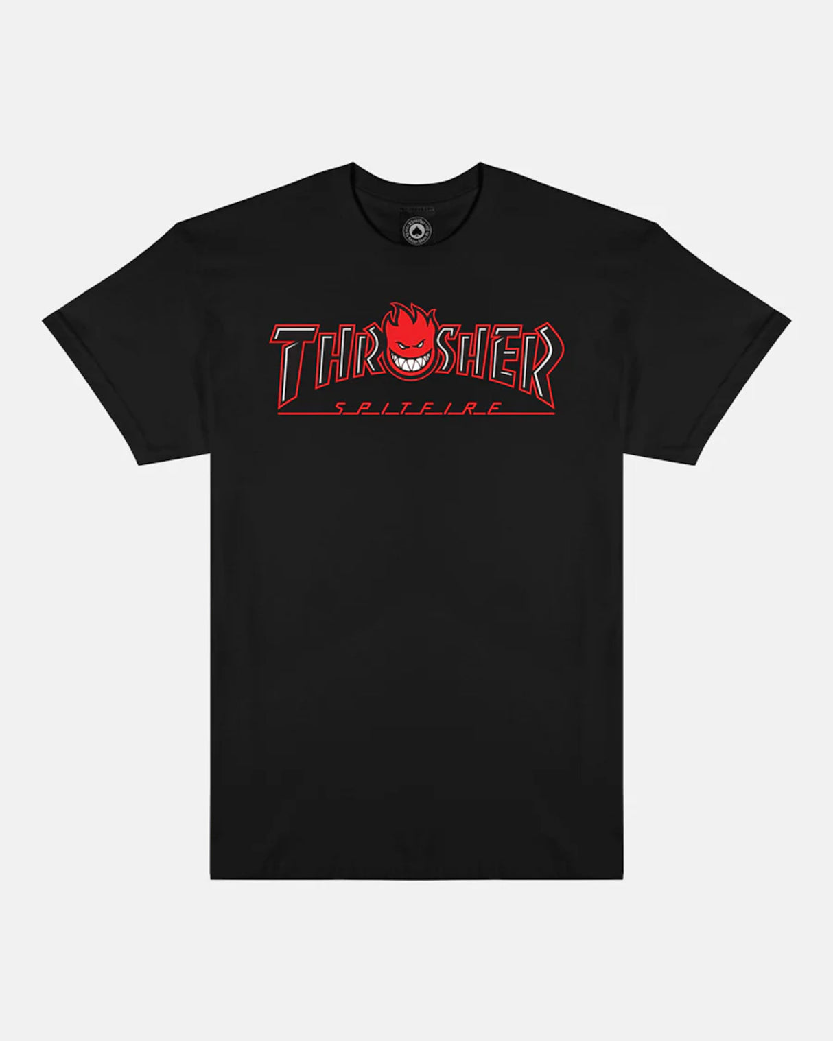 x Spitfire - Big Head Outline black Vorderansicht