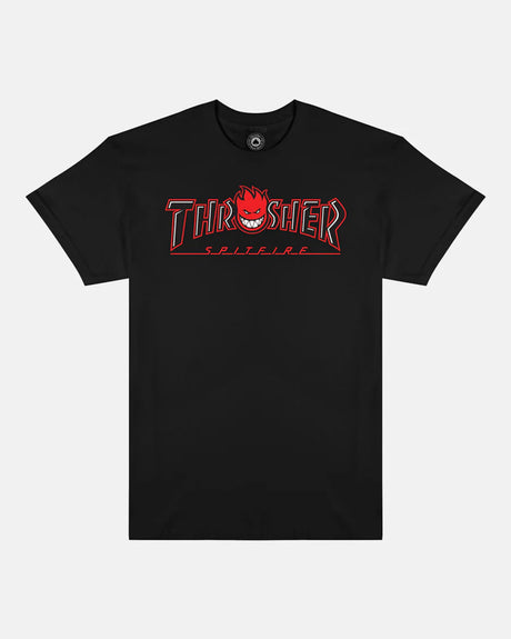 x Spitfire - Big Head Outline black Vorderansicht