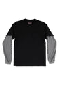 Bar Logo Thermal 2Fer Top blackheather Vorderansicht