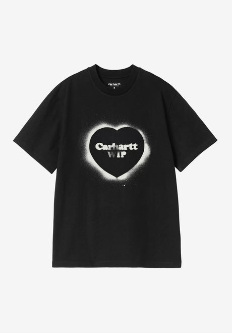 W' Spray Heart black Vorderansicht
