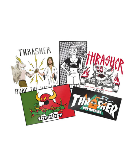 x Toy Machine 4 Sticker 5-Pack multicolored Vorderansicht