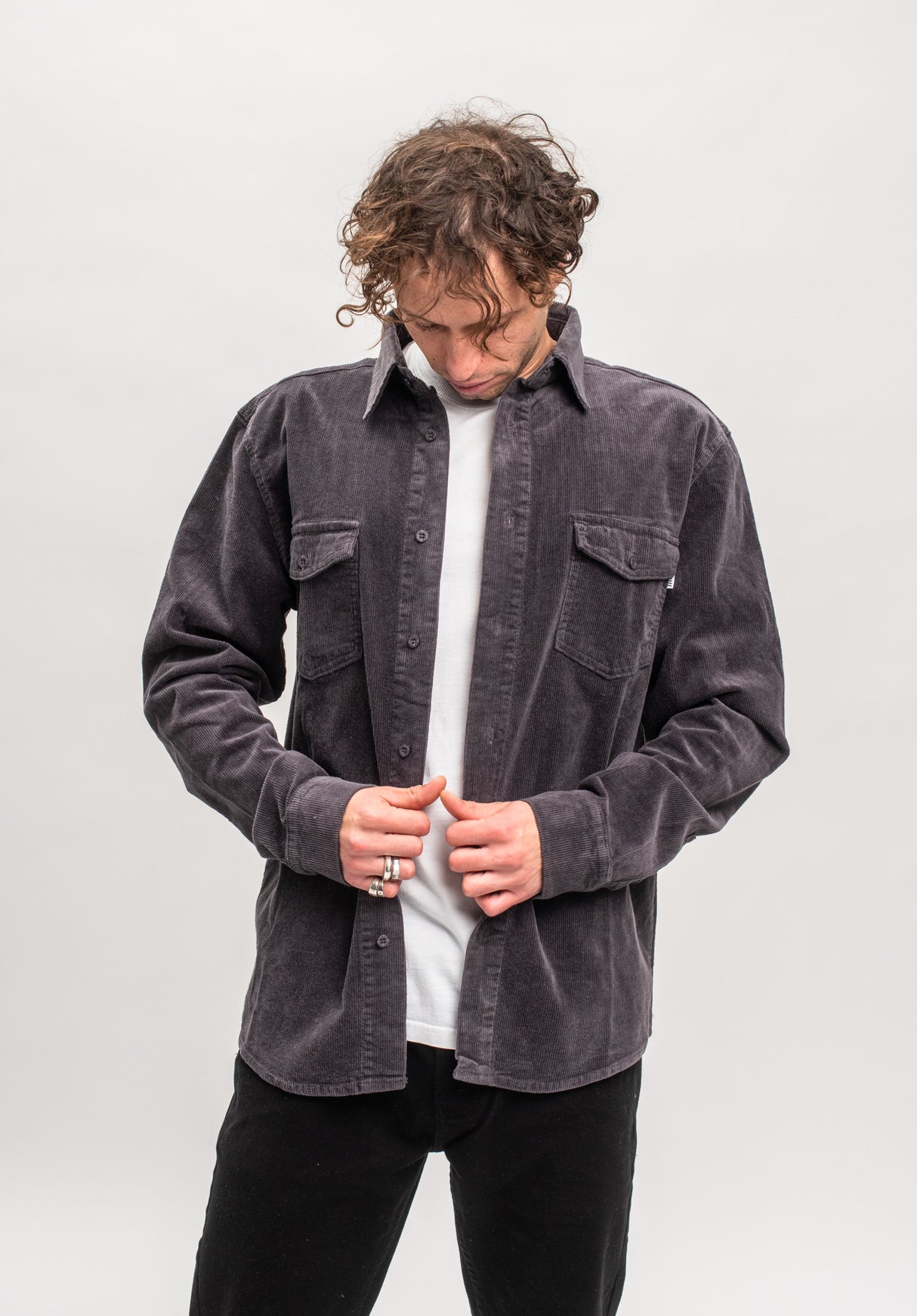 Roman Cord darkgrey-cord Vorderansicht